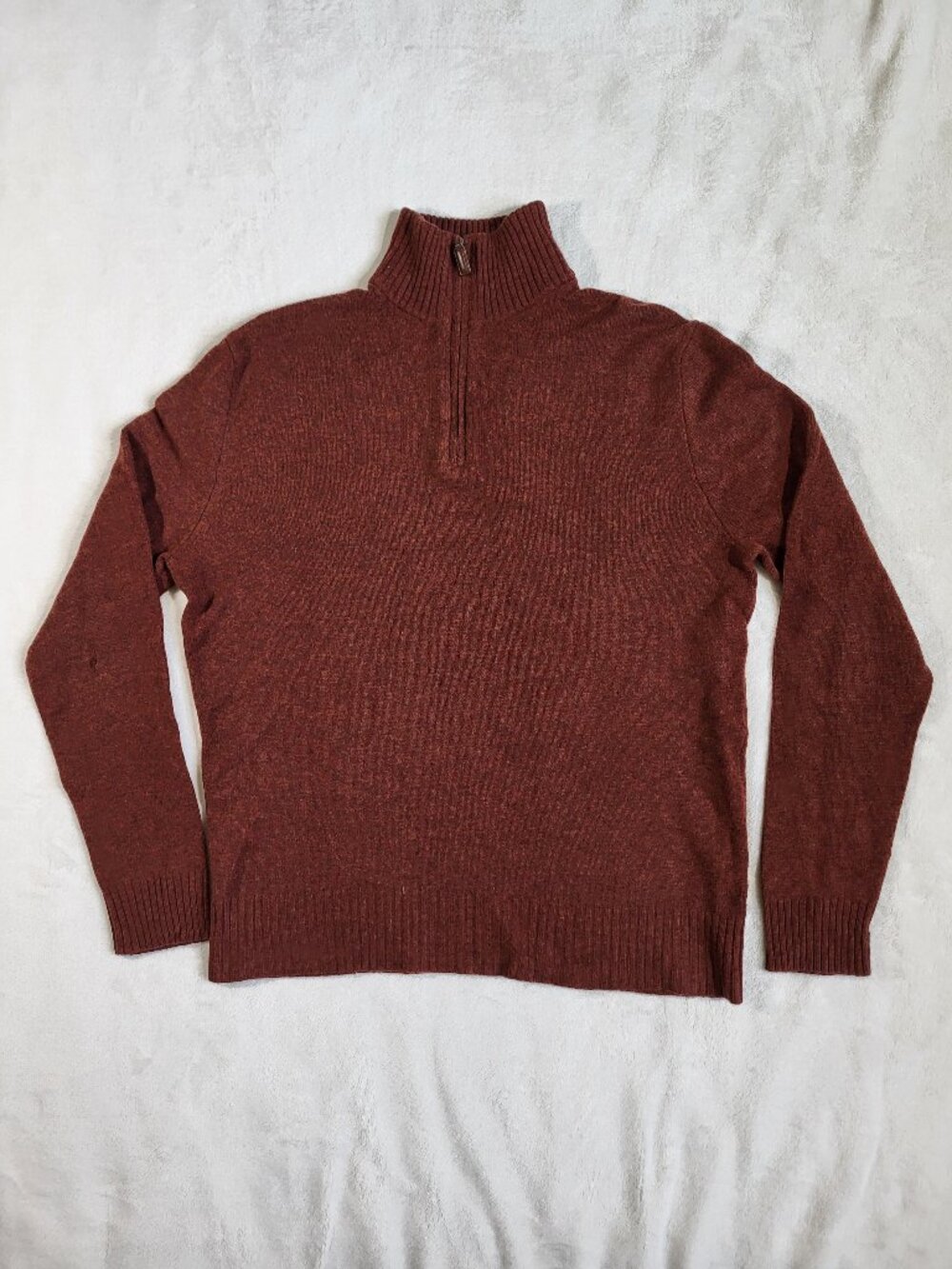 J. Crew Quarter Zip Pullover Lambs Wool Sweater Medium